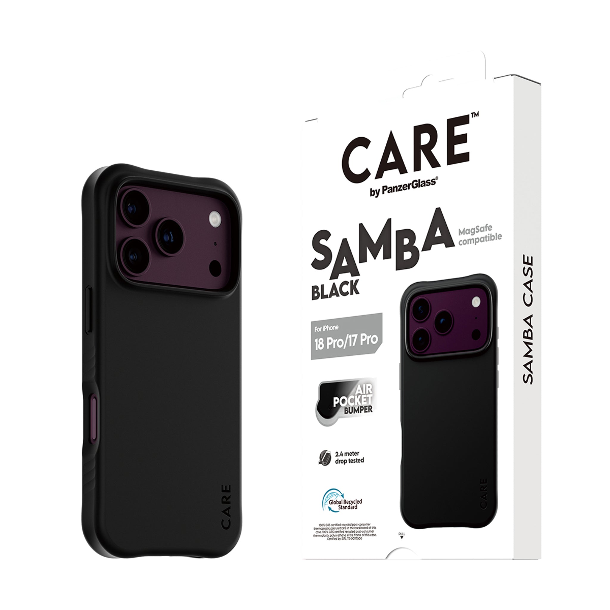 CARE™ by PanzerGlass® Samba Case Sort m. MagSafe iPhone 18 Pro | 17 Pro
